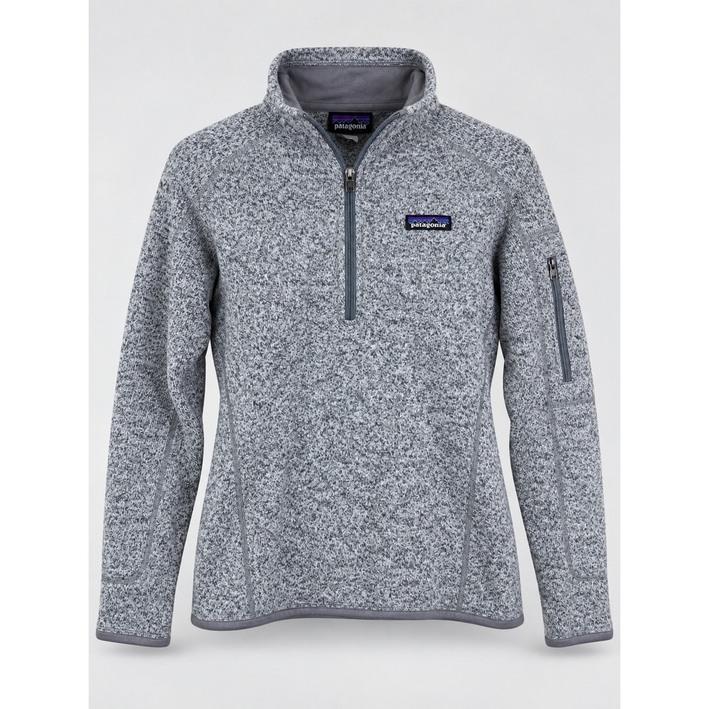 Patagonia Better Sweater Pullover Women S Grey 1/4 Zip Preppy Granola Designer